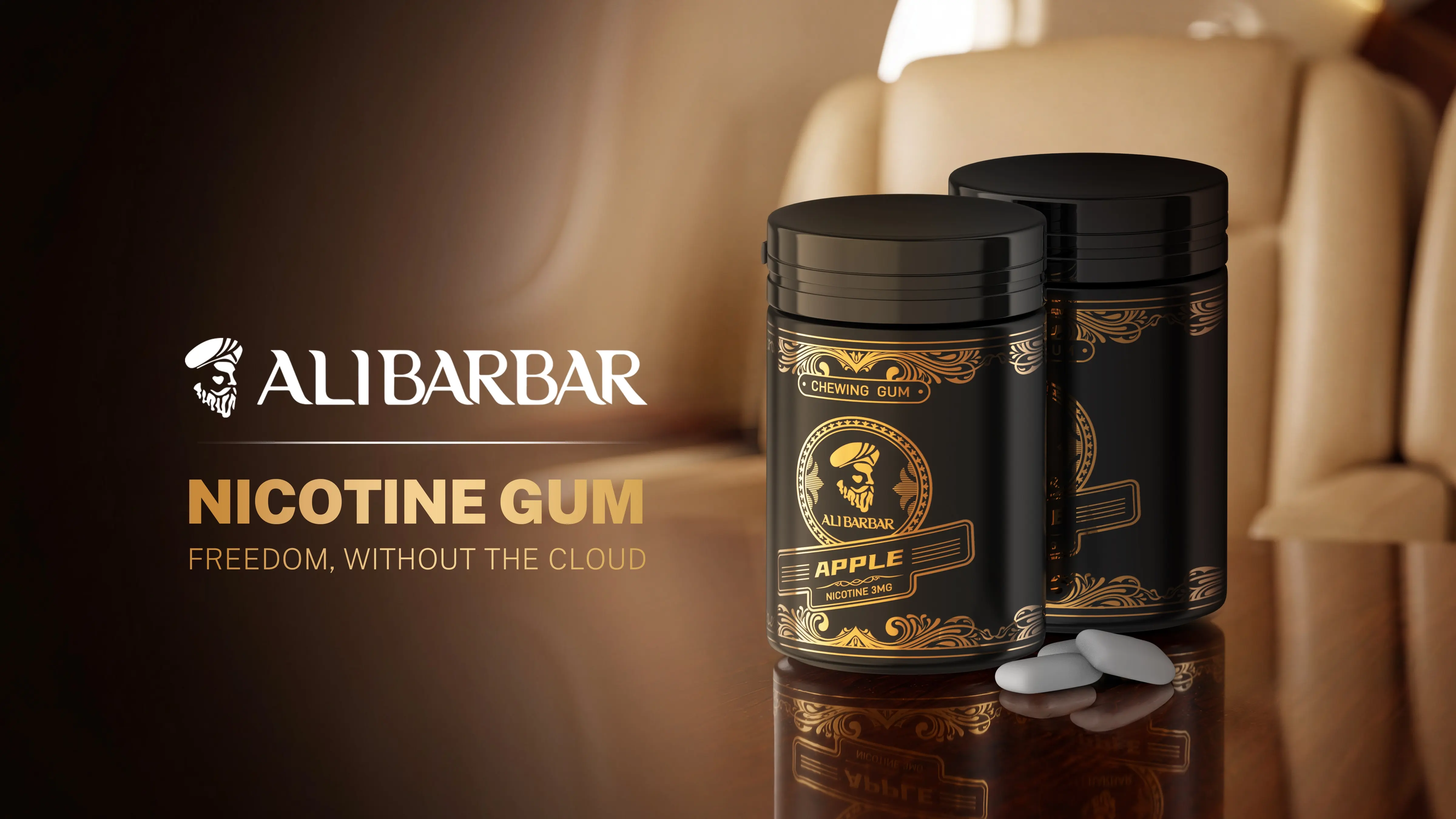 Alibarbar Nicotine Gum Detail 1